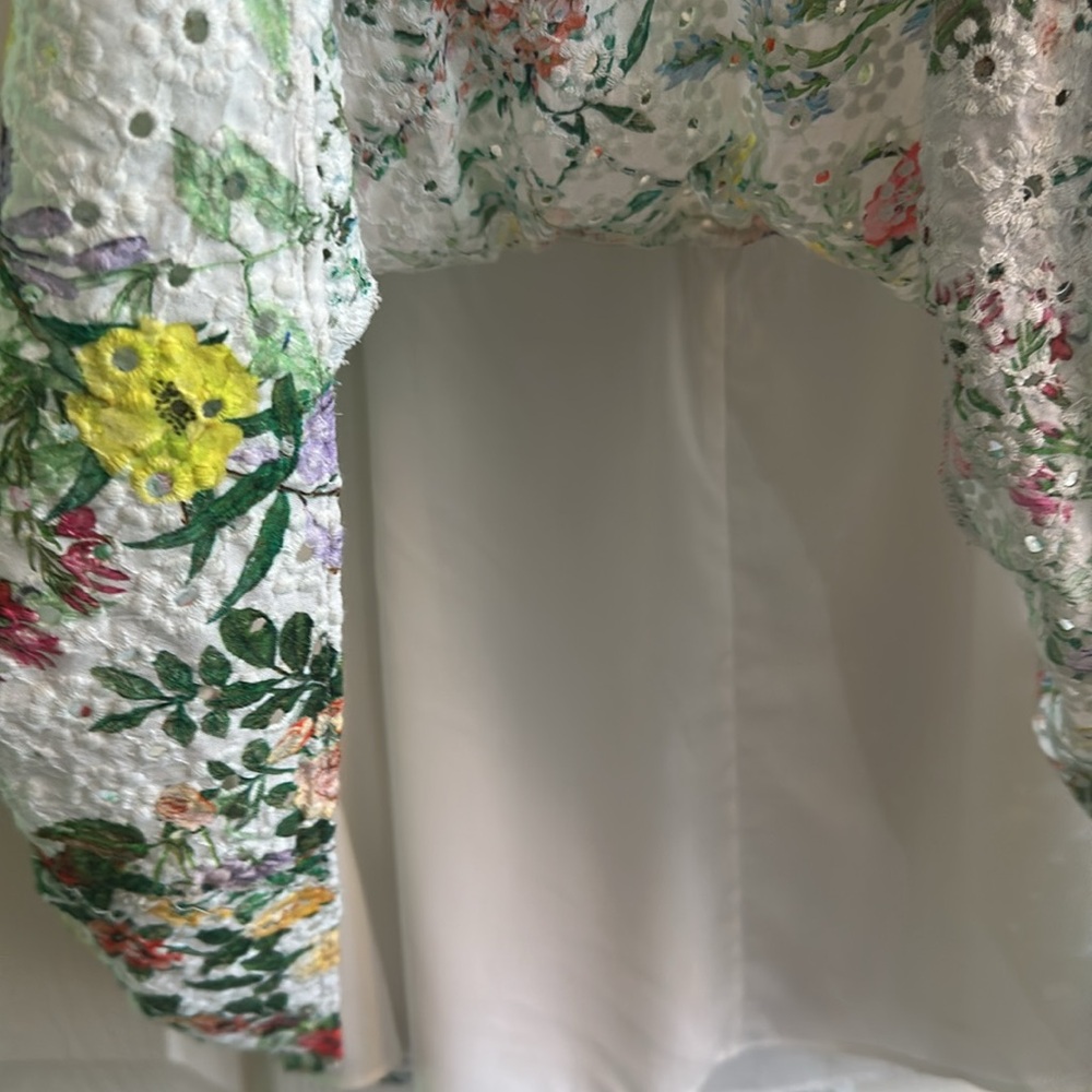 Alice + Olivia Kristie Sweetheart Puff Sleeve Mini Dress 10. Like new. - Picture 6 of 9